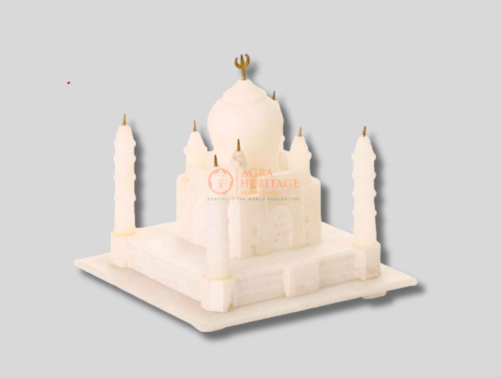 White Marble Handmade Tajmahal Model for Sale